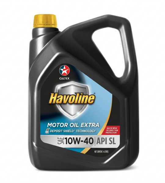 CALTEX HAVOLINE 1OW-40 MOTOR OIL EXTRA